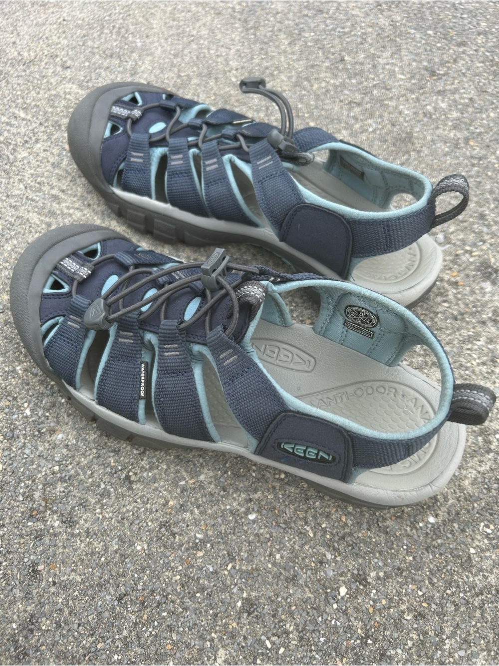 KEEN Women's Newport H2 Closed-Toe Water Hiking Sandals Navy/Magnet Size 10